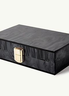 front Acrylic Marble Clutch Bag
