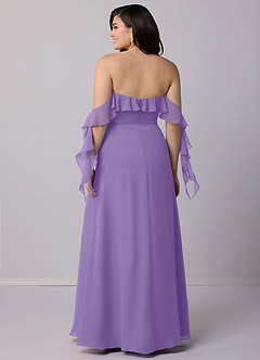 Barbie ♥ Azazie Bridesmaid Dresses Tahiti A-Line Off the Shoulder Chiffon Convertible Dress image9