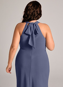 Azazie Doretta Bridesmaid Dresses Stormy Mermaid Pleated Chiffon Dress image12