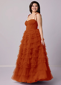 Barbie ♥ Azazie Bridesmaid Dresses Paprika A-Line Sweetheart Neckline Tulle Dress image10