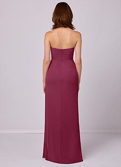 Barbie ♥ Azazie Bridesmaid Dresses Mulberry Sheath Strapless Chiffon Convertible Dress image5