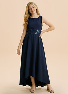 front Azazie Aurelia Junior Formal Dress