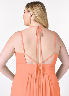 Azazie Farren Bridesmaid Dresses Sunset A-Line Pleated Chiffon Convertible Dress image14