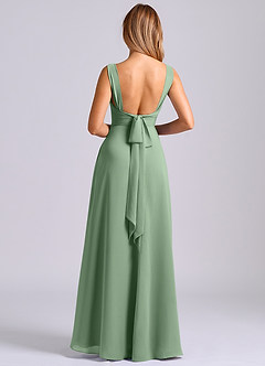 Azazie Beatrice Bridesmaid Dresses Matcha A-Line Sweetheart Neckline Chiffon Dress image2
