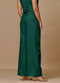 front Belicia Szmaragd Spodnie 100% lniane