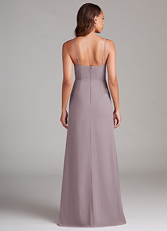 Azazie Maci Bridesmaid Dresses Dusk Sheath Pleated Chiffon Dress image7