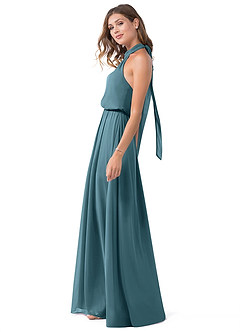 Azazie Landry Bridesmaid Dresses Bermuda A-Line Pleated Mesh Dress image3
