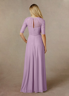 Azazie Raelyn Mother of the Bride Dresses Wisteria A-Line Lace Mesh Dress image2