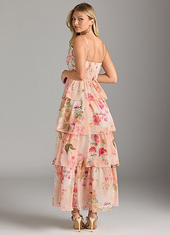 Azazie Kaiden Bridesmaid Dresses Abstract Bouquet Floral A-Line Sweetheart Neckline Chiffon Dress image7