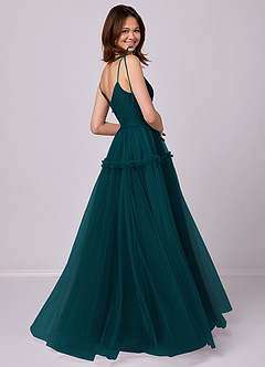 Barbie ♥ Azazie Final Sale Blue Jay A-Line Tulle Dress image5