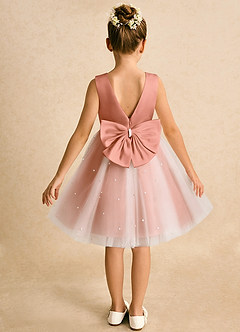 Azazie Esme Flower Girl Dresses MAI TAI Ball-Gown Bow Tulle Dress image1