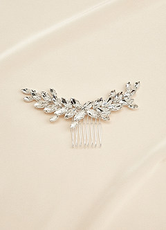 front Crystal Laurel Hair Comb