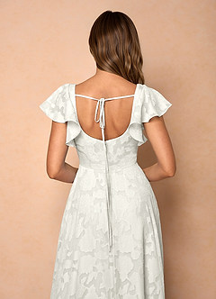 Anna Bílý Maxi šaty s volánkem image7