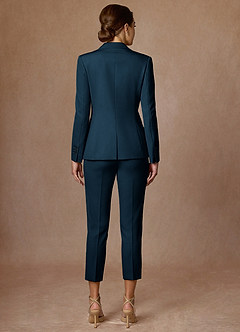 front Kennedy Dark Navy Refined Weave  Performance Blazer