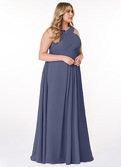 Azazie Kaleigh Bridesmaid Dresses Stormy A-Line Pleated Chiffon Dress image10