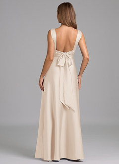 Azazie Beatrice 신부 들러리 드레스 A라인 스윗하트 네크라인 스트레치 새틴 바닥 길이 드레스 image6