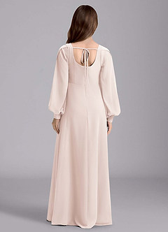 Azazie Bondi Junior Klänning av A-Line i Chiffong Blouson image2