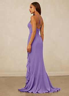 Christian Siriano Bridal for Azazie 1006 Bridesmaid Dresses Tahiti Mermaid Ruched Chiffon Dress image2
