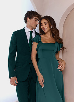 front James Pine Structured Stretch Dress Pants