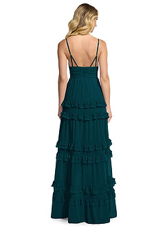 Azazie Rachel Final Sale Auburn A-Line Chiffon Dress image2