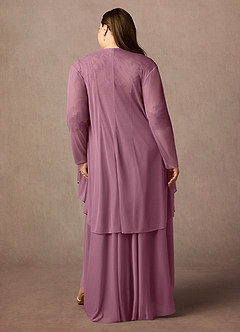 Azazie Anne Mother of the Bride Dresses Vintage Mauve Sheath Sweetheart Sequins Lace Dress image11