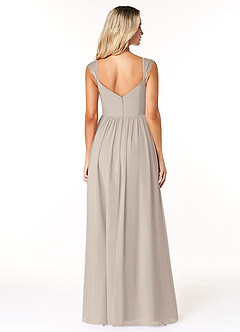 Azazie Cleobella Bridesmaid Dresses Frost A-Line Sweetheart Lace Chiffon Dress image2