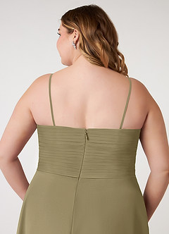 Azazie Arabella Allure Bridesmaid Dresses Moss Green A-Line Sweetheart Neckline Chiffon Convertible Dress image19