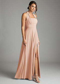 Azazie Tamira Suknie dla druhen Linia A Pofałdowany Szyfon Do ziemi Sukienka image7