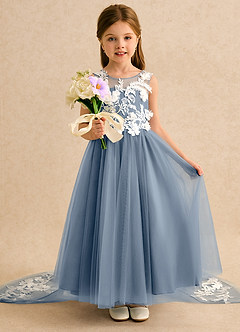 Azazie Mixie Flower Girl Klänningar Klä Balklänning i Spets image6