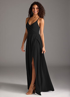 front Azazie Stretch-Crêpe-Muster