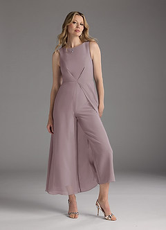 Azazie Anitta Mère de la mariée Robes Robe Combinaison/Tailleur Pantalon en Crêpe Élastique Plissée Crépuscule image2
