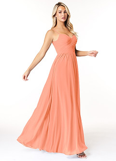 Azazie Lisbon Final Sale Sunset A-Line Sweetheart Neckline Chiffon Dress image1