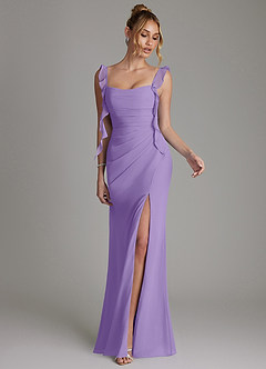Azazie Jessamine Bridesmaid Dresses Tahiti Mermaid Corset Chiffon Dress image4