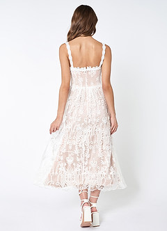 My Dearest White Lace Sleeveless Midi Dress image2