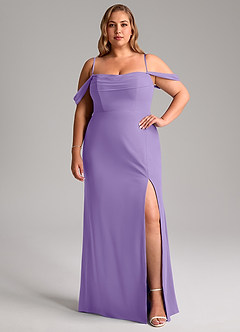 Azazie Saige Bridesmaid Dresses Tahiti A-Line Off the Shoulder Chiffon Convertible Dress image13