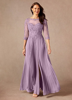Azazie Corinne Mother of the Bride Dresses Wisteria A-Line Sequins Chiffon Dress image3