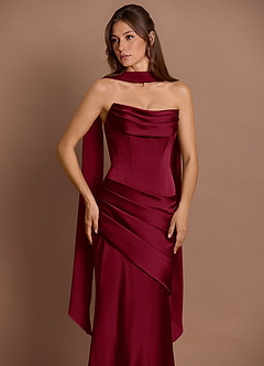 Pelagia Merlot Maxi Dress image5