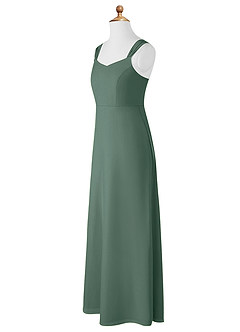Azazie Denice Junior Sea Moss A-Line Chiffon Dress image10