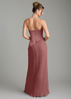 Azazie Tierney Bridesmaid Dresses Desert Rose A-Line Strapless Chiffon Convertible Dress image13