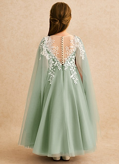 Azazie Dandelion Flower Girl Klänningar Klä Balklänning i Spets image2