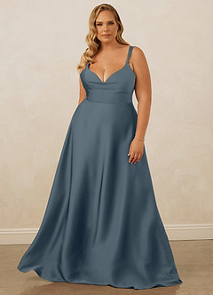 Christian Siriano Bridal for Azazie 1001 Bridesmaid Dresses Twilight A-Line Sweetheart Neckline Stretch Satin Dress image11