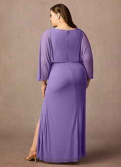 Azazie Ysabella Mother of the Bride Dresses Tahiti Mermaid Pleated Mesh Dress image7