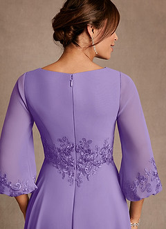 Azazie Yorba Suknie dla Matki Panny Młodej Linia A Koronka Szyfon Długość podłogi Sukienka image6