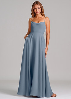 Azazie Elle Bridesmaid Dresses Twilight A-Line Pleated Chiffon Dress image1
