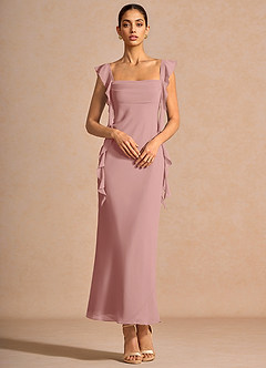 Robe Longue Rose Clair Diana image3