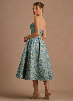 Desiree Lake Blue Midi Dress image4