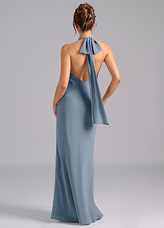 Azazie Velli Bridesmaid Dresses Twilight Mermaid Bow Chiffon Dress image2