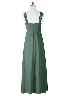 Azazie Denice Junior Sea Moss A-Line Chiffon Dress image9