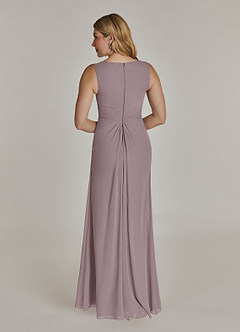 Azazie Manuella Abiti per la Madre della Sposa Abito A-Line in Chiffon con Scollo a V a Pieghe Dusk image7
