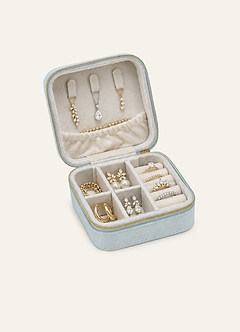 front Estuche de terciopelo para guardar joyas